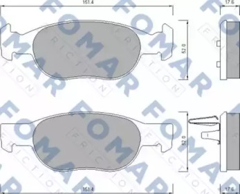 FOMAR FRICTION FO 688281