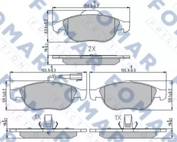 FOMAR FRICTION FO 688681