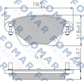 FOMAR FRICTION FO 815381