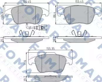 FOMAR FRICTION FO 862081