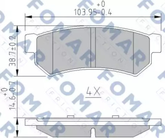 FOMAR FRICTION FO 887683