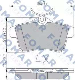 FOMAR FRICTION FO 896581