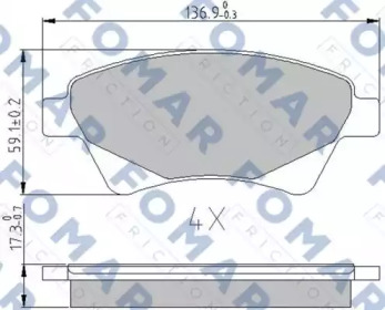 FOMAR FRICTION FO 908281