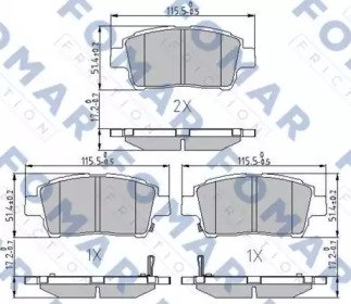 FOMAR FRICTION FO 909381