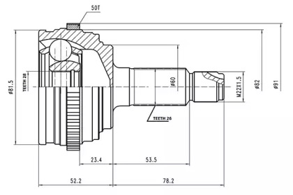 AYWIPARTS AW1510053A