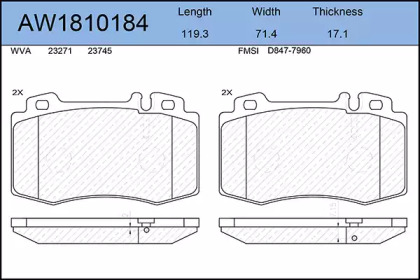 AYWIPARTS AW1810184