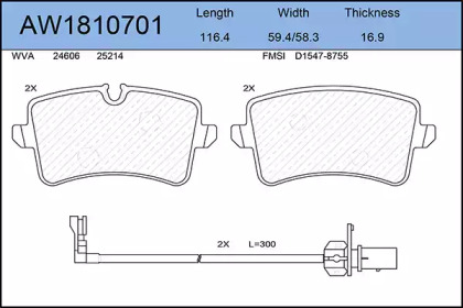 AYWIPARTS AW1810701