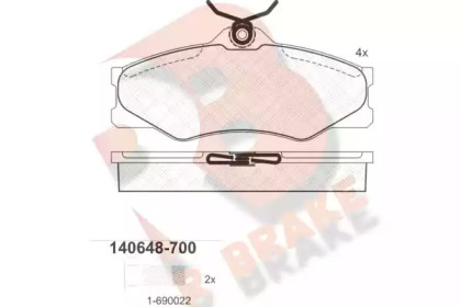 R BRAKE RB0648