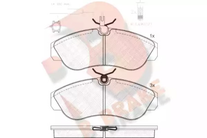 R BRAKE RB1054-203