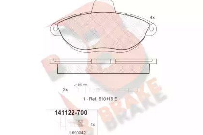 R BRAKE RB1122