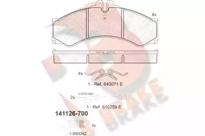 R BRAKE RB1126-700