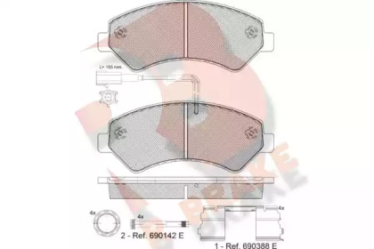 R BRAKE RB1836-201