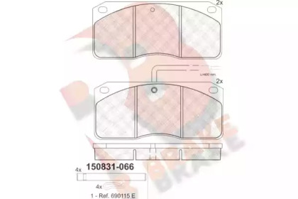 R BRAKE RB0831-066