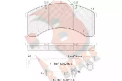 R BRAKE RB1043-110