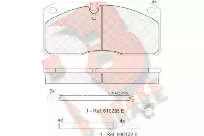 R BRAKE RB1078-116