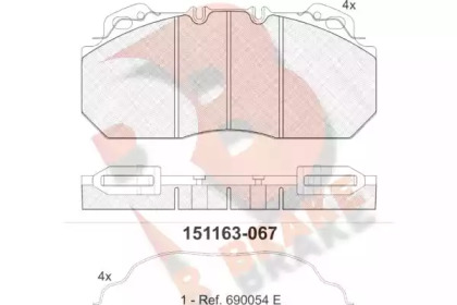 R BRAKE RB1163-067