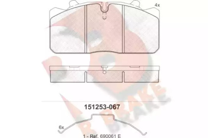 R BRAKE RB1253-067