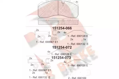 R BRAKE RB1254-066