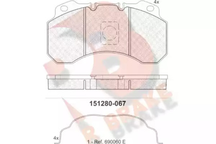 R BRAKE RB1280-067