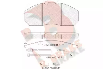 R BRAKE RB1405-120