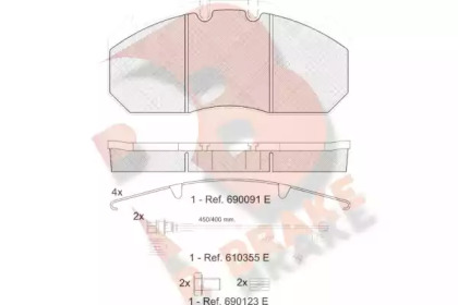 R BRAKE RB1405-122