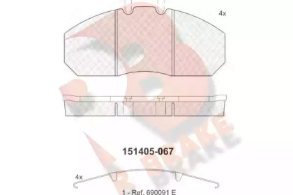 R BRAKE RB1405