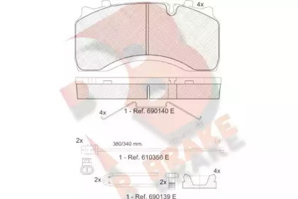 R BRAKE RB1430-124