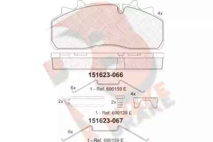 R BRAKE RB1623-067