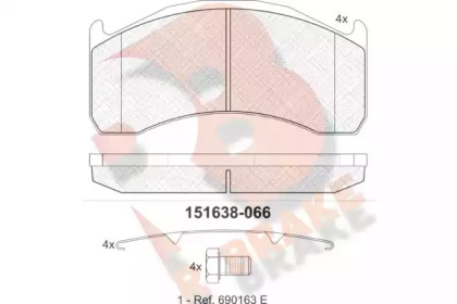 R BRAKE RB1638