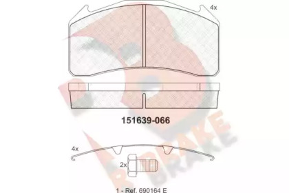 R BRAKE RB1639-066