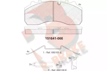 R BRAKE RB1641-066