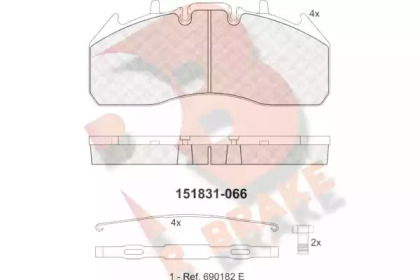 R BRAKE RB1831-066