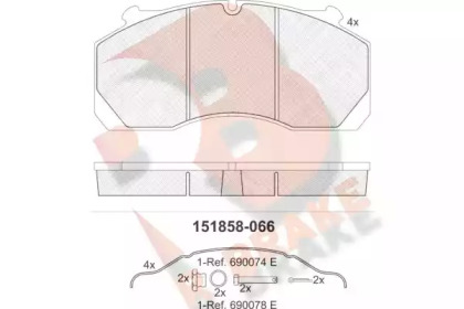 R BRAKE RB1858-066