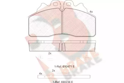 R BRAKE RB1958-117