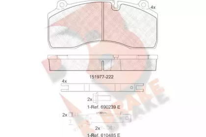 R BRAKE RB1977-222