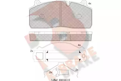 R BRAKE RB2150-208