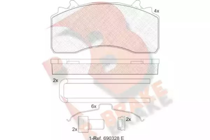 R BRAKE RB2154-066