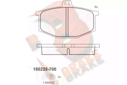 R BRAKE RB0235-700