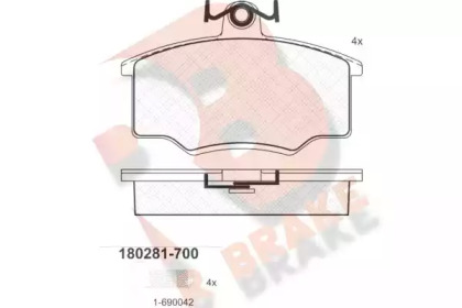 R BRAKE RB0281-700