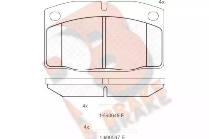 R BRAKE RB0454-072