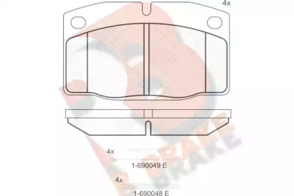 R BRAKE RB0454-073