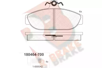 R BRAKE RB0464-700