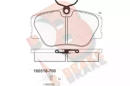 R BRAKE RB0510-700