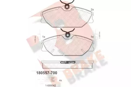 R BRAKE RB0557-700