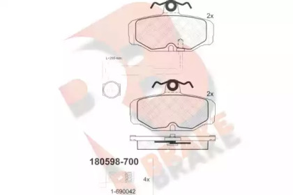 R BRAKE RB0598-700