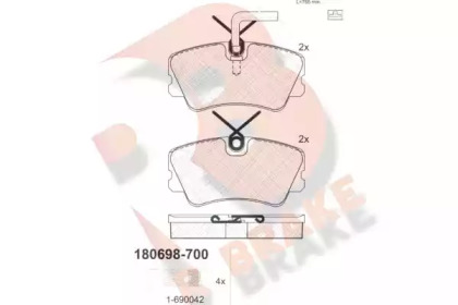 R BRAKE RB0698-700