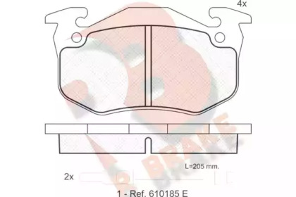 R BRAKE RB0723