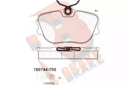 R BRAKE RB0744-700