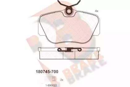 R BRAKE RB0745-700