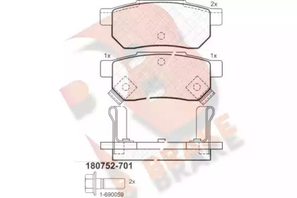 R BRAKE RB0752-701